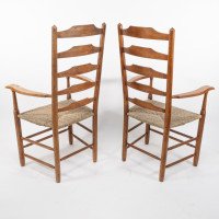 Edward Gardiner. Set of Nine English Ladder Back Dining Chairs - Thumbnail 22