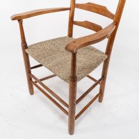 Edward Gardiner. Set of Nine English Ladder Back Dining Chairs - Thumbnail 25