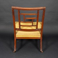 E. W. Godwin Attributed, Anglo-Japanese Aesthetic Movement Ebonised Armchair with a Lattice Style Back - Thumbnail 6
