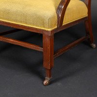 E. W. Godwin Attributed, Anglo-Japanese Aesthetic Movement Ebonised Armchair with a Lattice Style Back - Thumbnail 10