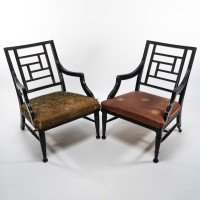 E. W. Godwin, attributed. Two Anglo-Japanese Aesthetic Movement Ebonized Armchairs - Thumbnail 2