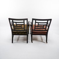 E. W. Godwin, attributed. Two Anglo-Japanese Aesthetic Movement Ebonized Armchairs - Thumbnail 5