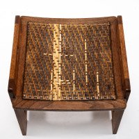 Wilhelm Schmidt & Made by Prag-Rudniker, in Vienna. A Vienna Secessionist Arts & Crafts Oak Piano Stool - Thumbnail 14