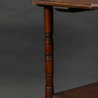 Gillows, attributed. In the Style of E. W. Godwin. Aesthetic Movement Walnut Octagonal Two-Tier Side Table - Thumbnail 12