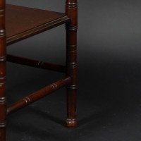 Gillows, attributed. In the Style of E. W. Godwin. Aesthetic Movement Walnut Octagonal Two-Tier Side Table - Thumbnail 15