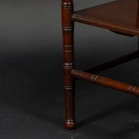Gillows, attributed. In the Style of E. W. Godwin. Aesthetic Movement Walnut Octagonal Two-Tier Side Table - Thumbnail 16