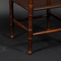 Gillows, attributed. In the Style of E. W. Godwin. Aesthetic Movement Walnut Octagonal Two-Tier Side Table - Thumbnail 17
