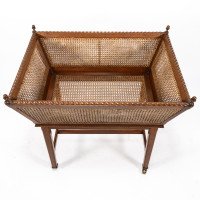 Sir Edwin Lutyens, Rare Newspaper Basket with Replaced Acorn Finials - Thumbnail 4