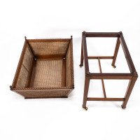 Sir Edwin Lutyens, Rare Newspaper Basket with Replaced Acorn Finials - Thumbnail 7