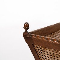Sir Edwin Lutyens, Rare Newspaper Basket with Replaced Acorn Finials - Thumbnail 8