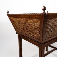 Sir Edwin Lutyens, Rare Newspaper Basket with Replaced Acorn Finials - Thumbnail 16