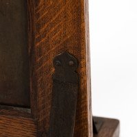 Leonard Wyburd Attributed, Rare Arts & Crafts Oak Fire Screen by Liberty & Co - Thumbnail 16