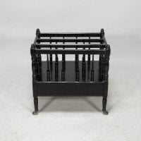 E. W. Godwin for Gillows attributed. Aesthetic Movement Walnut & Ebonized Canterbury - Thumbnail 5