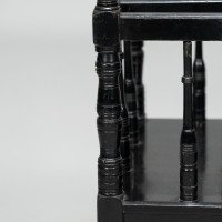 E. W. Godwin for Gillows attributed. Aesthetic Movement Walnut & Ebonized Canterbury - Thumbnail 12