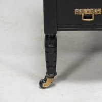 E. W. Godwin for Gillows attributed. Aesthetic Movement Walnut & Ebonized Canterbury - Thumbnail 13