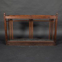 E. W. Godwin Attributed, a Slim Aesthetic Movement Walnut Umbrella & Stick Stand - Thumbnail 7
