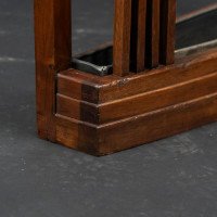 E. W. Godwin, attributed. A Slim Aesthetic Movement Walnut Umbrella & Stick Stand - Thumbnail 19