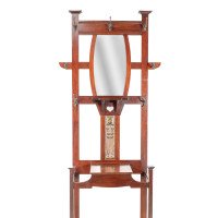 Shapland & Petter. Arts & Crafts Walnut Hallstand - Thumbnail 6