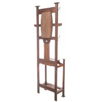 Shapland & Petter. Arts & Crafts Walnut Hallstand - Thumbnail 7