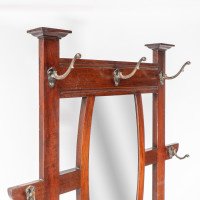Shapland & Petter. Arts & Crafts Walnut Hallstand - Thumbnail 14
