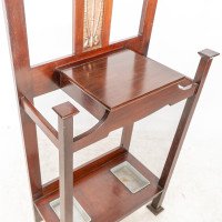 Shapland & Petter. Arts & Crafts Walnut Hallstand - Thumbnail 17
