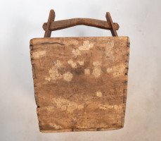 Chinese Antique Wooden Handled Bucket Originally Used to Carry & Measure Rice - Thumbnail 9