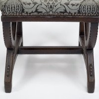 Charles Bevan, attributed. A Gothic Revival Oak Side Chair with Carved Decoration - Thumbnail 14