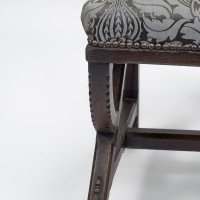 Charles Bevan, attributed. A Gothic Revival Oak Side Chair with Carved Decoration - Thumbnail 15