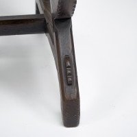 Charles Bevan, attributed. A Gothic Revival Oak Side Chair with Carved Decoration - Thumbnail 18
