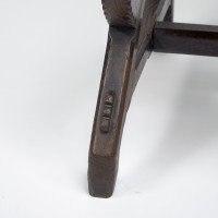 Charles Bevan, attributed. A Gothic Revival Oak Side Chair with Carved Decoration - Thumbnail 19