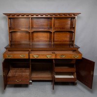 Phillip Webb Attributed, Aesthetic Movement Walnut Arts & Crafts Style Dresser Sideboard by Morris & Co - Thumbnail 3