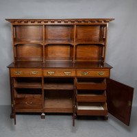 Phillip Webb Attributed, Aesthetic Movement Walnut Arts & Crafts Style Dresser Sideboard by Morris & Co - Thumbnail 2