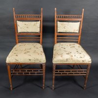 H. W. Batley for Collinson & Lock. A Fine Pair of Aesthetic Movement Side Chairs - Thumbnail 2