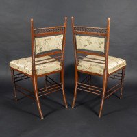 H. W. Batley for Collinson & Lock. A Fine Pair of Aesthetic Movement Side Chairs - Thumbnail 5