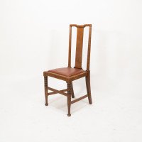 Morris & Co., Designed in the Offices of Richard Norman Shaw, Possibly by W. Lethaby. Four Arts and Crafts Oak Dining Chairs - Thumbnail 16