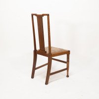 Morris & Co., Designed in the Offices of Richard Norman Shaw, Possibly by W. Lethaby. Six Arts & Crafts Oak Dining Chairs - Thumbnail 9