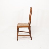 Morris & Co., Designed in the Offices of Richard Norman Shaw, Possibly by W. Lethaby. Six Arts & Crafts Oak Dining Chairs - Thumbnail 13