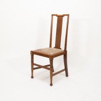 Morris & Co., Designed in the Offices of Richard Norman Shaw, Possibly by W. Lethaby. Six Arts & Crafts Oak Dining Chairs - Thumbnail 14