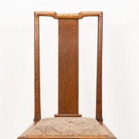 Morris & Co., Designed in the Offices of Richard Norman Shaw, Possibly by W. Lethaby. Six Arts & Crafts Oak Dining Chairs - Thumbnail 17