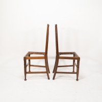 Morris & Co., Designed in the Offices of Richard Norman Shaw, Possibly by W. Lethaby. A Pair of Arts & Crafts Oak Dining Chairs - Thumbnail 9
