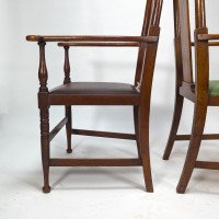 Morris & Co., Designed in the Offices of Richard Norman Shaw, Possibly by W. Lethaby. Pair of Arts and Crafts Oak Dining Armchairs - Thumbnail 20
