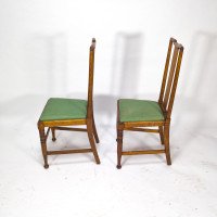 Morris & Co., Designed in the Offices of Richard Norman Shaw, Possibly by W. Lethaby. Five Arts & Crafts Oak Dining Chairs - Thumbnail 11