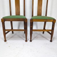 Morris & Co., Designed in the Offices of Richard Norman Shaw, Possibly by W. Lethaby. Five Arts & Crafts Oak Dining Chairs - Thumbnail 13