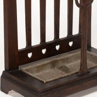 Arts & Crafts Cast Iron Walking Stick & Umbrella Stand with Original Bronze Style Painted Finish - Thumbnail 15