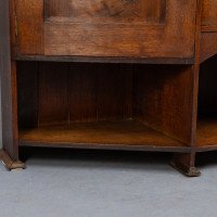 Bath Cabinet Makers, Arts & Crafts Oak Sideboard with Dutch Inlaid Scenes - Thumbnail 11
