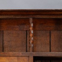 Bath Cabinet Makers, an Arts & Crafts Oak Sideboard with Dutch Inlaid Scenes - Thumbnail 20