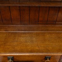 Bath Cabinet Makers, an Arts & Crafts Oak Sideboard with Dutch Inlaid Scenes - Thumbnail 22