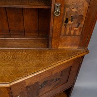 Bath Cabinet Makers, Arts & Crafts Oak Sideboard with Dutch Inlaid Scenes - Thumbnail 23