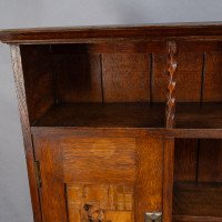 Bath Cabinet Makers, an Arts & Crafts Oak Sideboard with Dutch Inlaid Scenes - Thumbnail 28