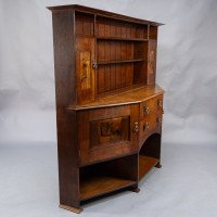 Bath Cabinet Makers, an Arts & Crafts Oak Sideboard with Dutch Inlaid Scenes - Thumbnail 2